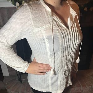 Lucky Brand White Casual Top